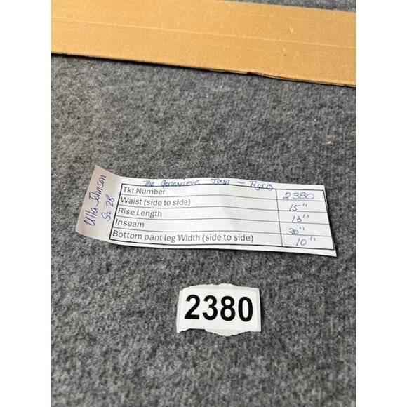 Ulla Johnson "The Genevieve" high rise, wide leg, folded cuff jean size 28 - Picture 11 of 11